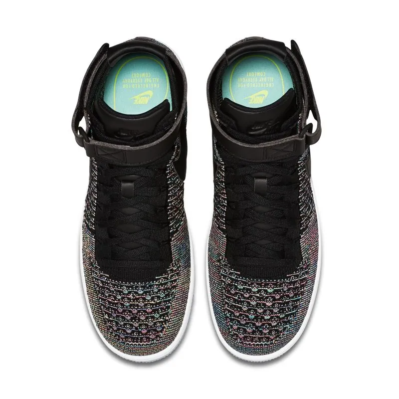 Nike Air Force 1 Ultra Flyknit Mid Multi-Color 2.0 Pink Blast/Black-White (817420-601)