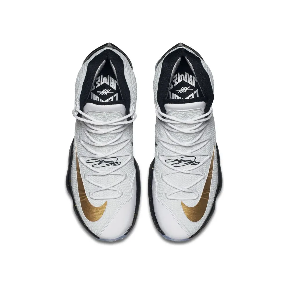 Nike LeBron 13 Elite Gold White/Black-Metallic Gold (831923-170)