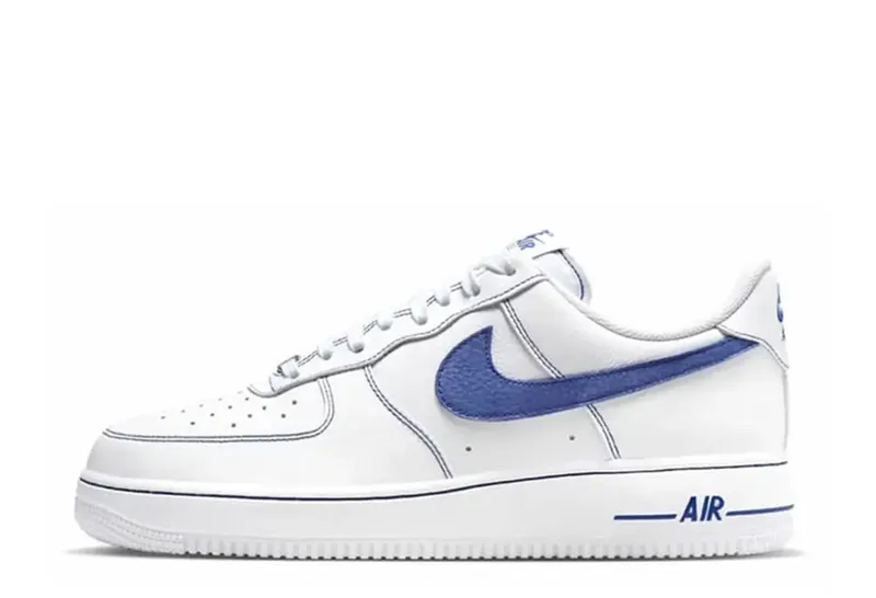 Nike Air Force 1 Low ’07 LV8 White Deep Royal Blue (HQ2037-100)
