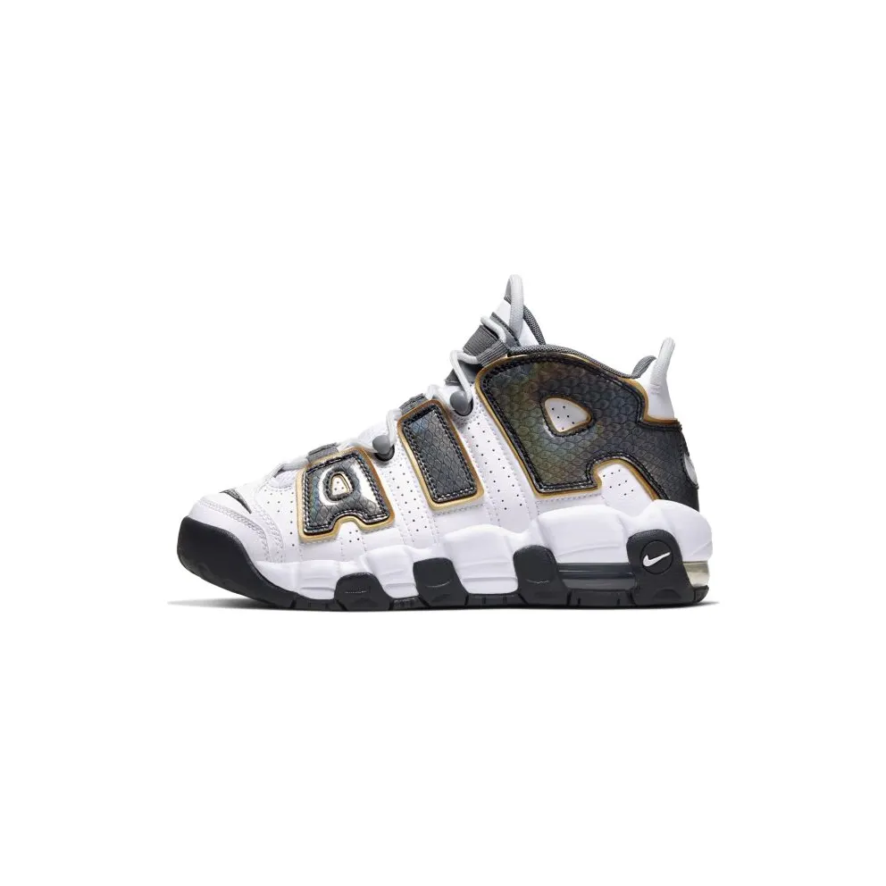 Nike Air More Uptempo White Anthracite Snakeskin (GS) White/Anthracite-Metallic Gold (CQ4583-100)