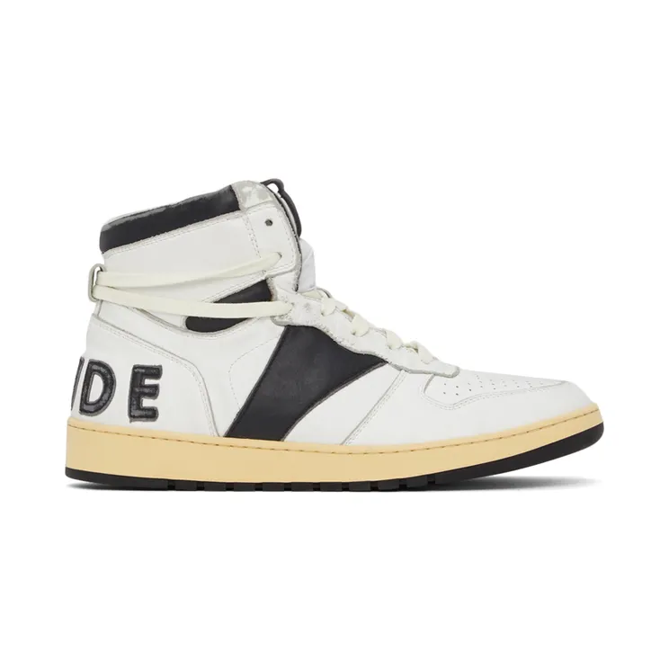 Rhude White & Black Rhecess Hi Sneakers (RHFW21FO24039128)