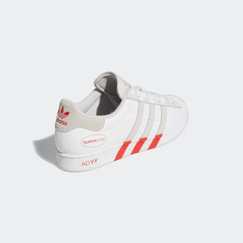 Adidas Superstar Cloud White / Grey One / Vivid Red (GY0995)