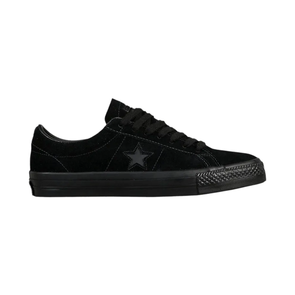Converse One Star Suede Triple Black Low Top (162950C)