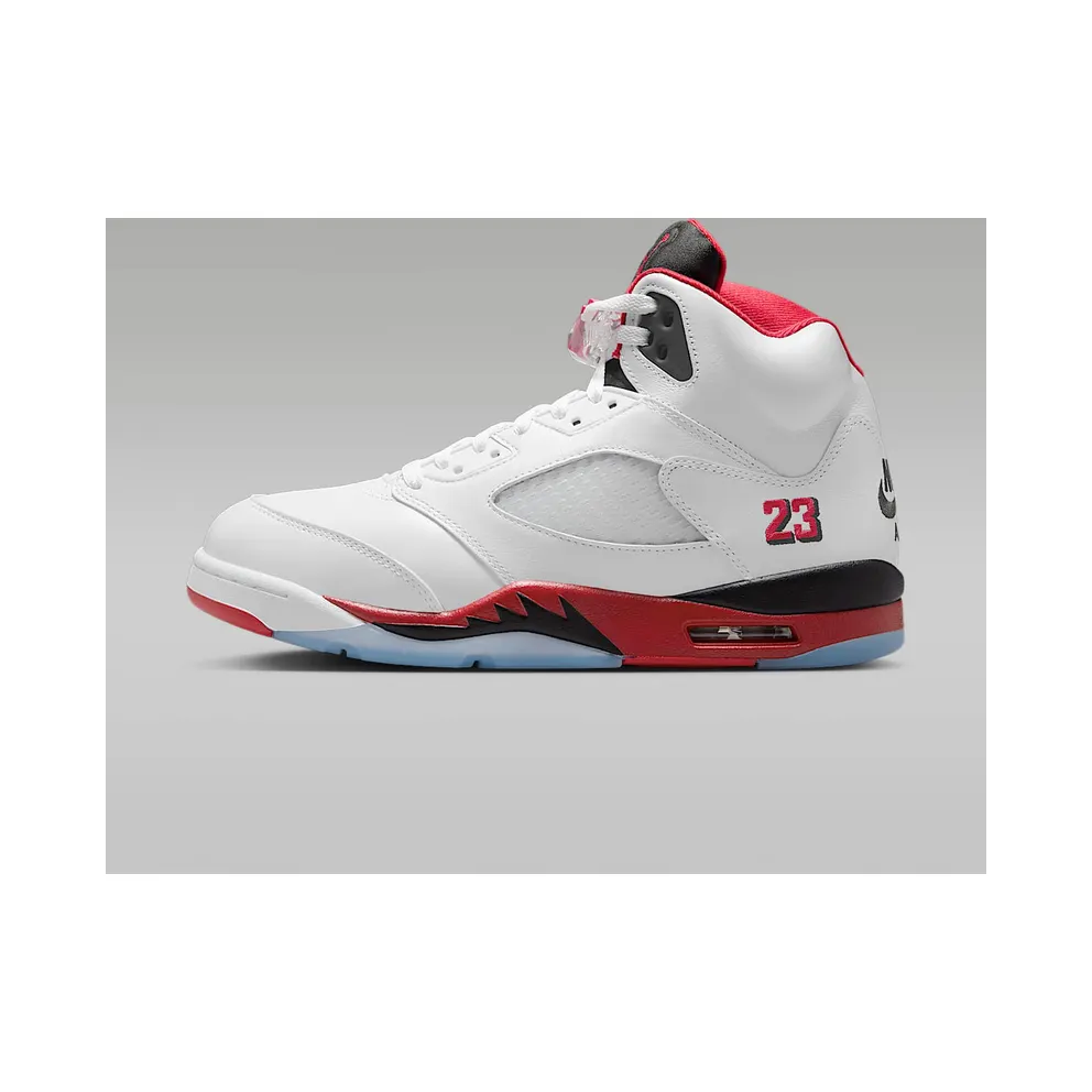 Jordan Air Jordan 5 “White/Fire Red/Black” (HQ7978-101)