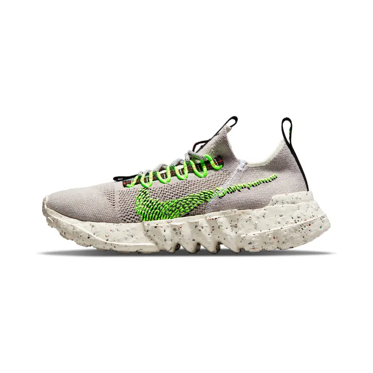 Nike Space Hippie 01 “Vast Grey / Black / White / Electric Green” (DJ3056-004)