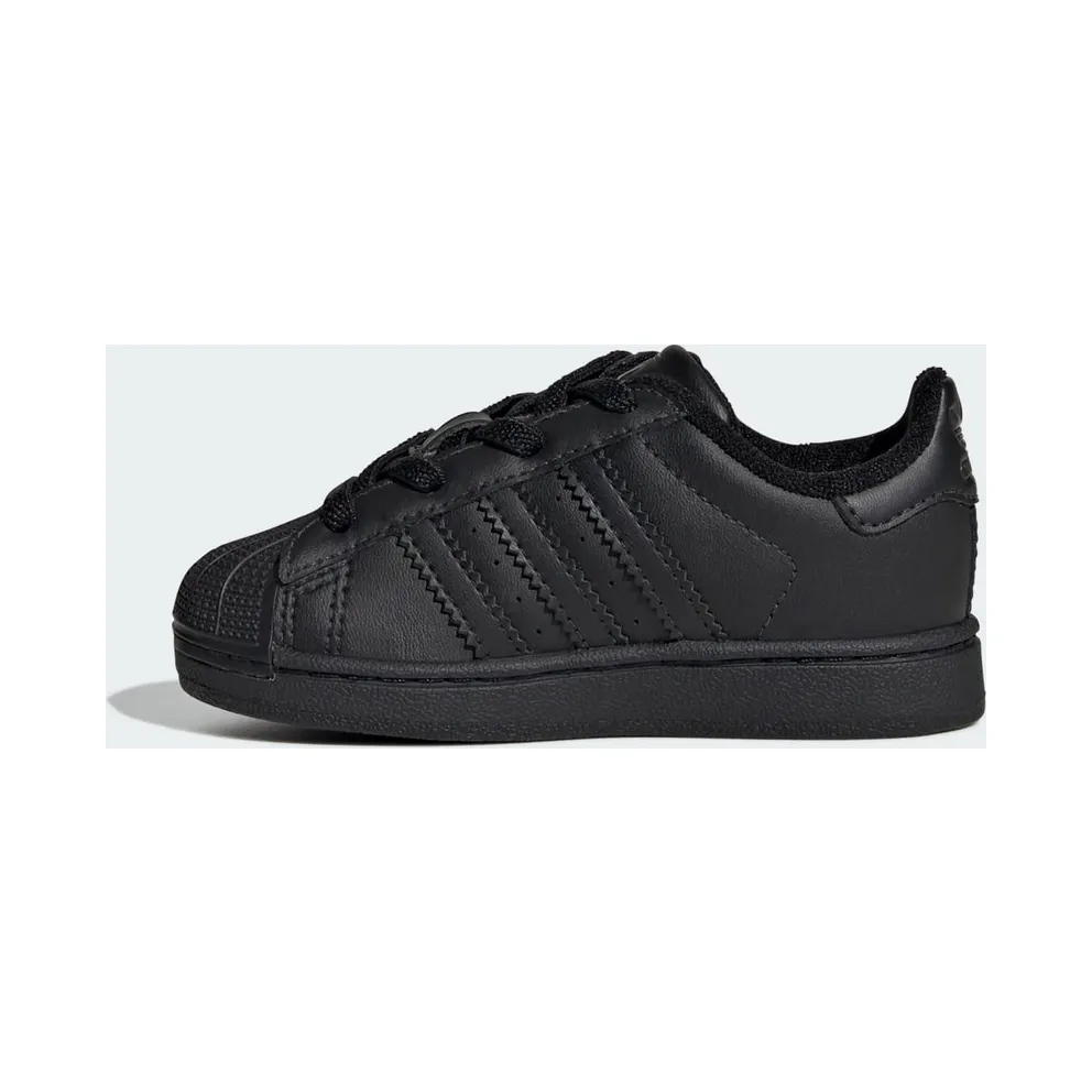 Adidas Superstar II Elastic Lace Kids Core Black / Core Black / Core Black (JR9415)