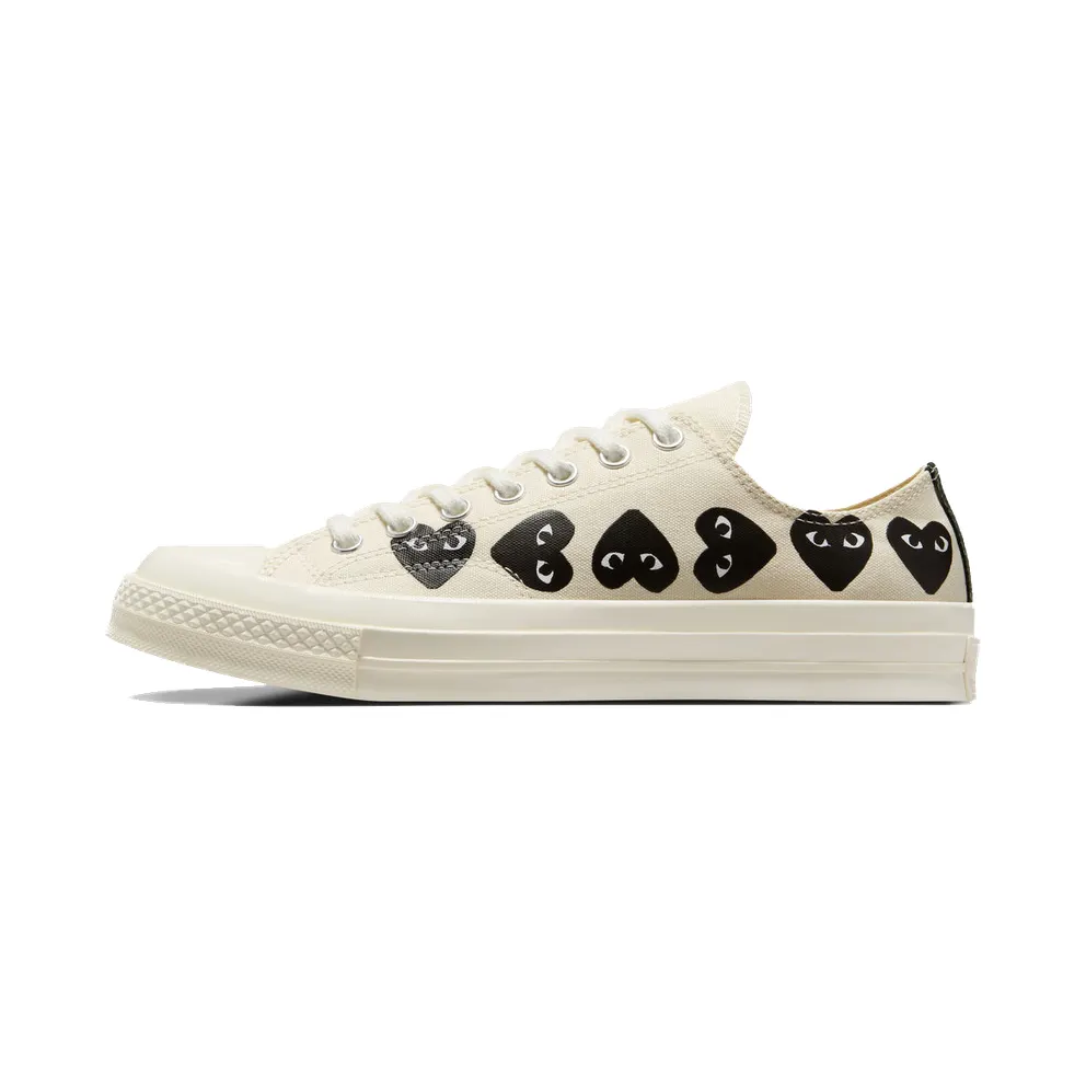 Converse x Comme des Garçons PLAY Chuck 70 Multi Heart Milk/Black/Egret (A08150C)