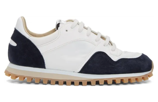 Spalwart White and Navy Marathon Trial Low WBHS Sneakers (9703 773 5870)