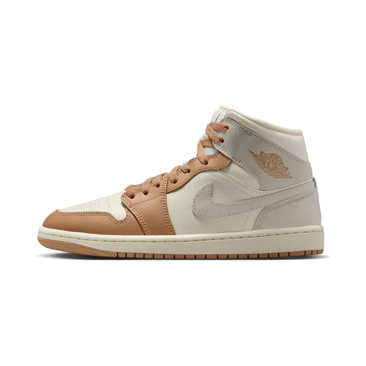 Air Jordan 1 Mid “Pale Ivory / Hemp / Sail / Light Orewood Brown” (BQ6472-118)