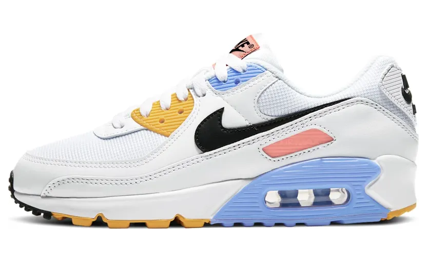 Nike Air Max 90 “White / Pure Platinum / Solar Flare / Black” (CZ3950-100)