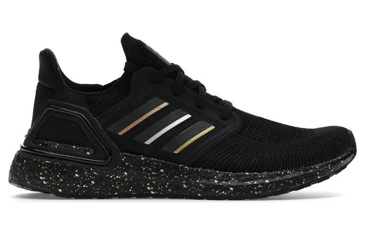 adidas Ultra Boost 20 Black Gold Metallic Silver (FY2900)