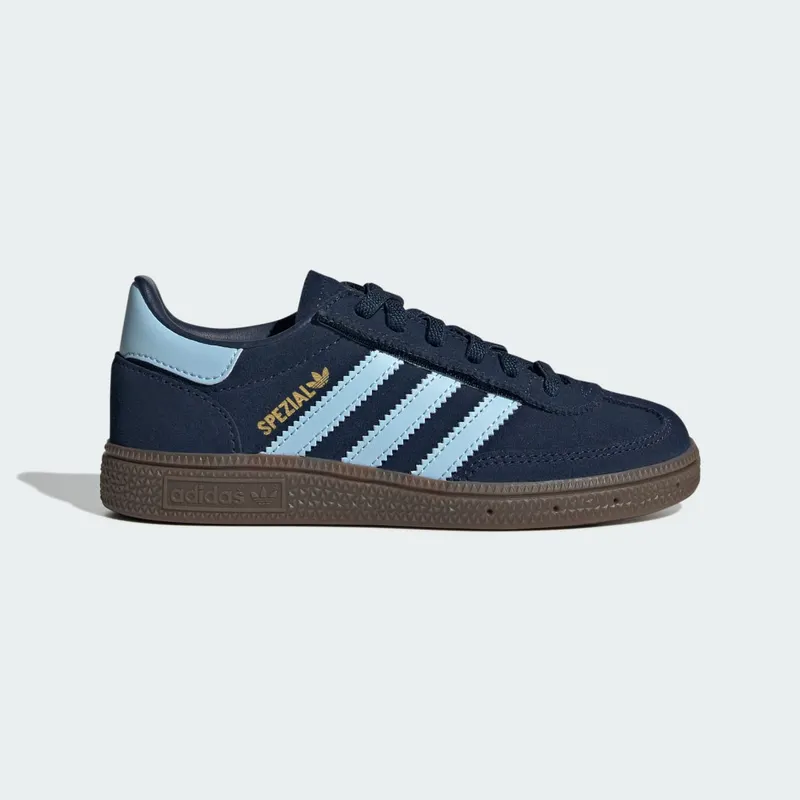 Adidas Handball Spezial Comfort Closure Elastic Lace Kids Collegiate Navy / Clear Sky / Gum (JQ6380)