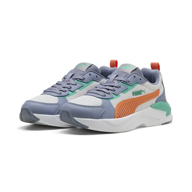 Puma X-Ray 3 “Feather Gray / Melon Glow / Gray Sky / Vibrant Green” (401493_08)