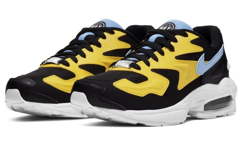 Nike Air Max 2 Light Yellow Light Blue Black