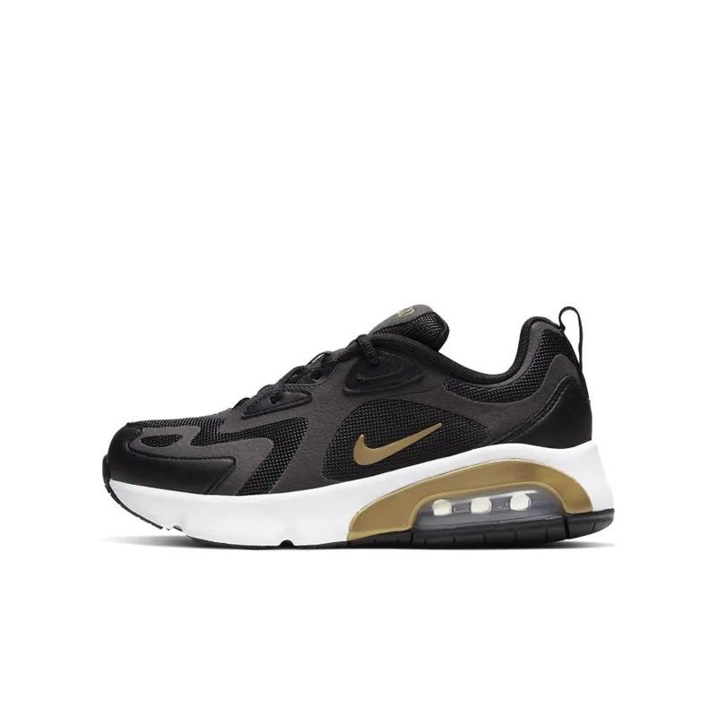 Nike Air Max 200 Black Metallic Gold (GS) Black/Anthracite/White (AT5627-003)