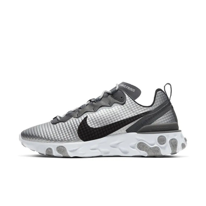 Nike React Element 55 PRM Quilted Grid – Silver (CI3835-001)
