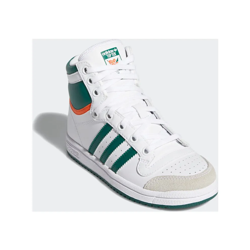 adidas Top Ten Hi Cloud White / Collegiate Green / Orange (EF2838)