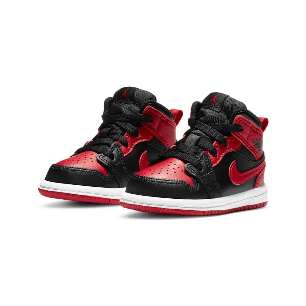 Jordan 1 Mid Banned 2020 (TD) Black/University Red-Black-White (640735-074)