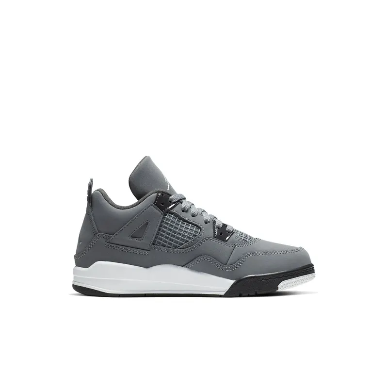 Jordan 4 Retro Cool Grey 2019 (PS) Cool Grey/Chrome-Dark Charcoal-Varsity Maize (BQ7669-007)