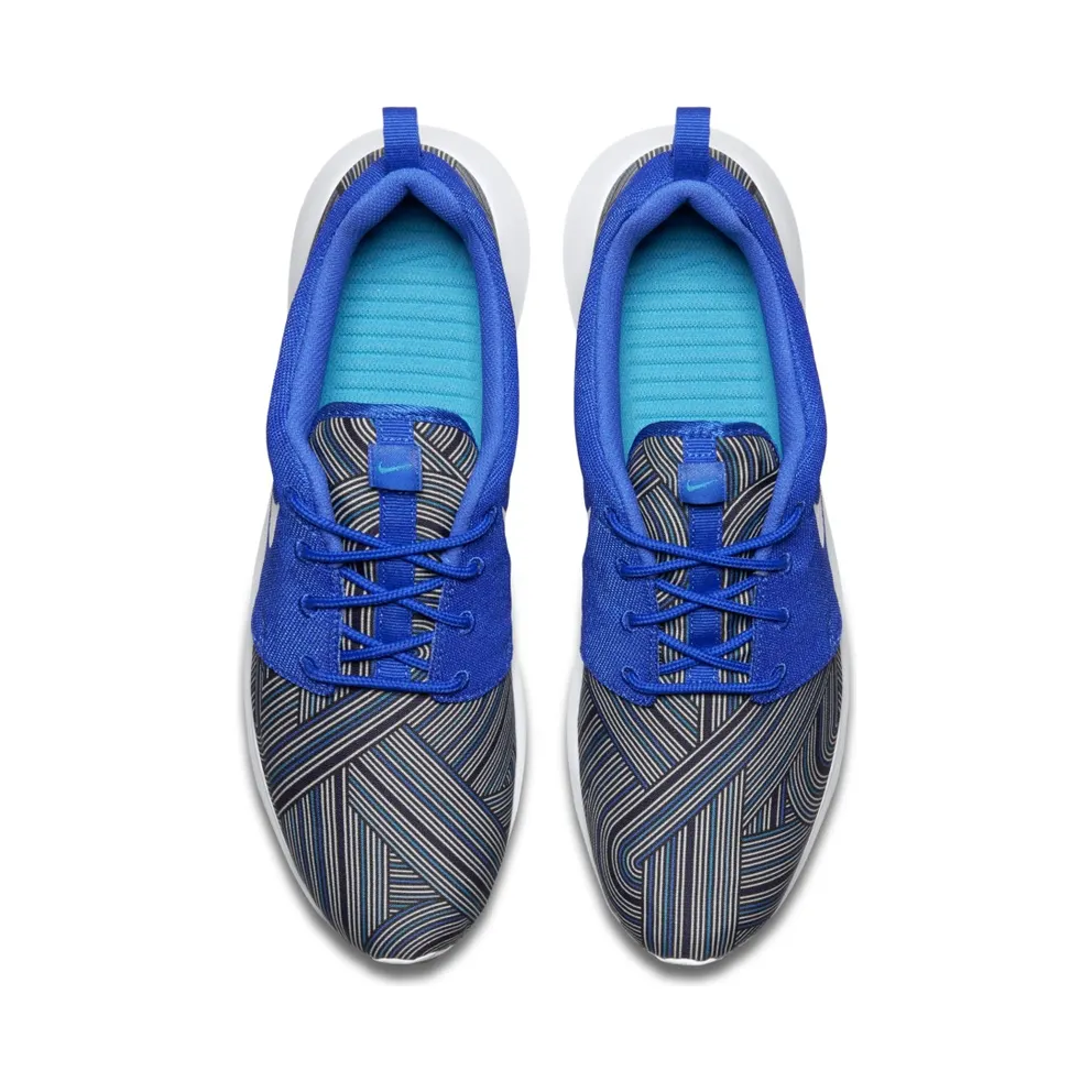 Nike Roshe One Print Racer Blue Racer Blue/White-Blue Grey-Blue Lagoon (655206-416)