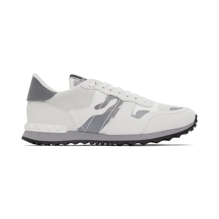 Valentino Garavani White Camo Rockrunner Sneakers (XY2S0723KIB)