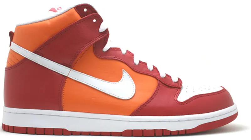 Nike Dunk High Varsity Red Orange Blaze Varsity Red/White-Orange Blaze (309432-612)
