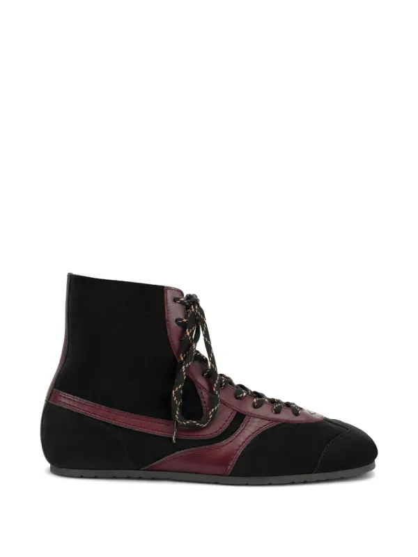 DRIES VAN NOTEN suede high top – Black (2620217010126)