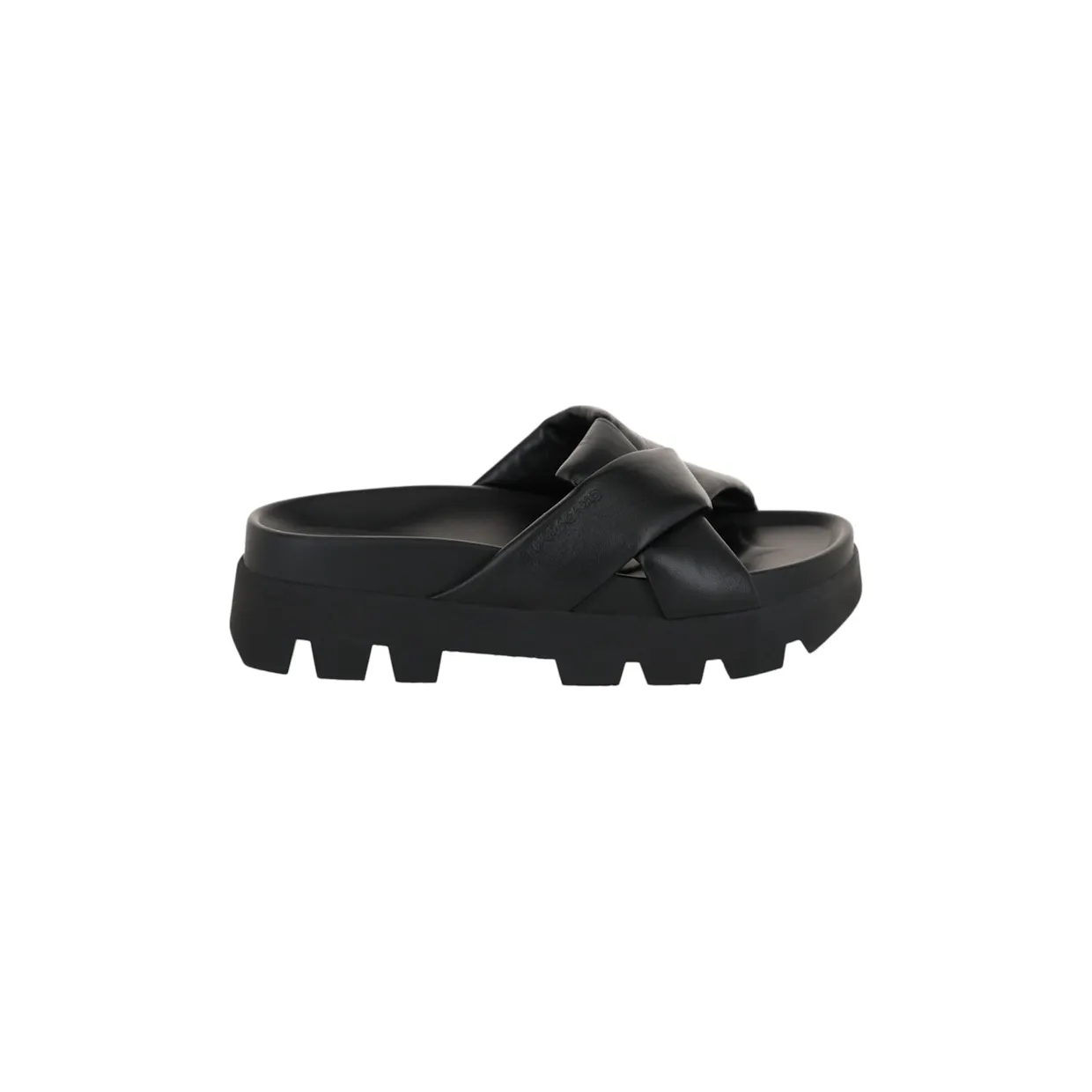 Ferragamo Air Lug Leatherandals Black (01F316-761068-1C)