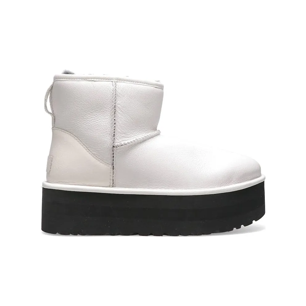 UGG Classic Mini Platform Matte Boot Ultra Matte White (1130611-UMWH)