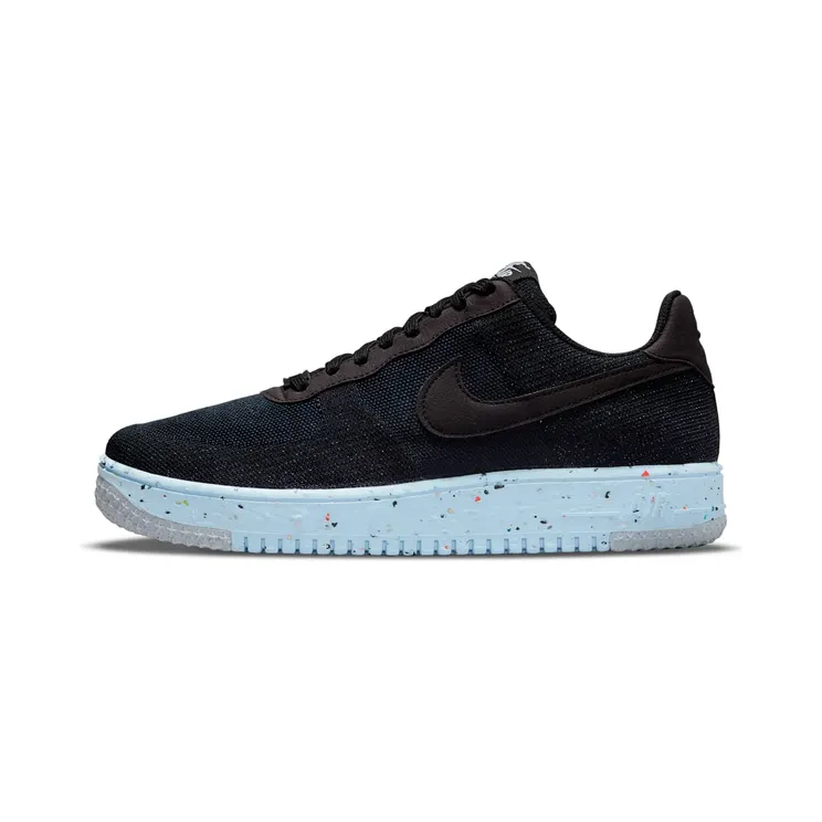 Nike Air Force 1 Crater Flyknit Black (2021) “Black / Chambray Blue” (DC4831-001)
