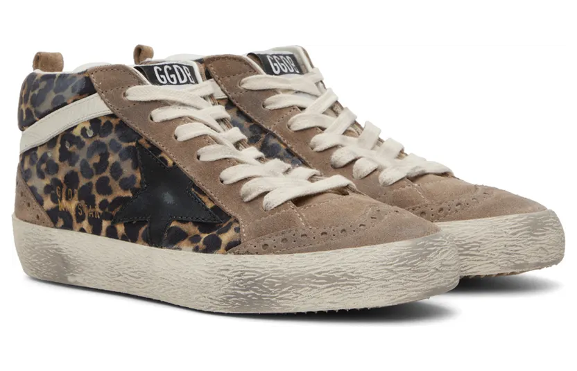 Golden Goose Brown & Black Mid Star Classic Sneakers (GWF00122.F003464.81829) (4)