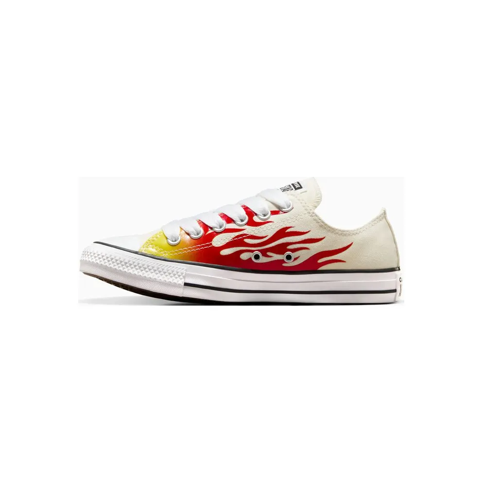 Converse Chuck Taylor All Star Flames Egret/enamel Red/fresh Yellow – “Meerkleurig” (A09889C)