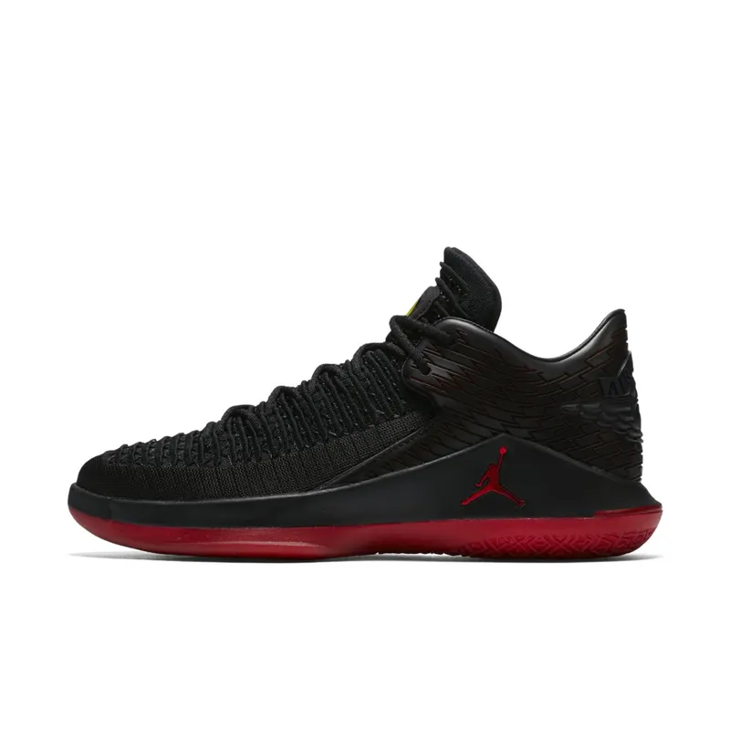 Jordan XXXII Low Last Shot Black/Gym Red-Tour Yellow (AA1256-003)