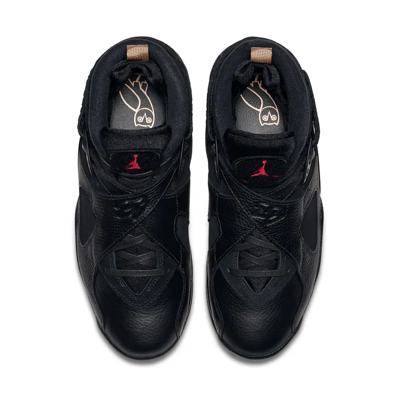 Jordan 8 Retro OVO Black Black/Blur-Metallic Gold-Varsity Red (AA1239-045)