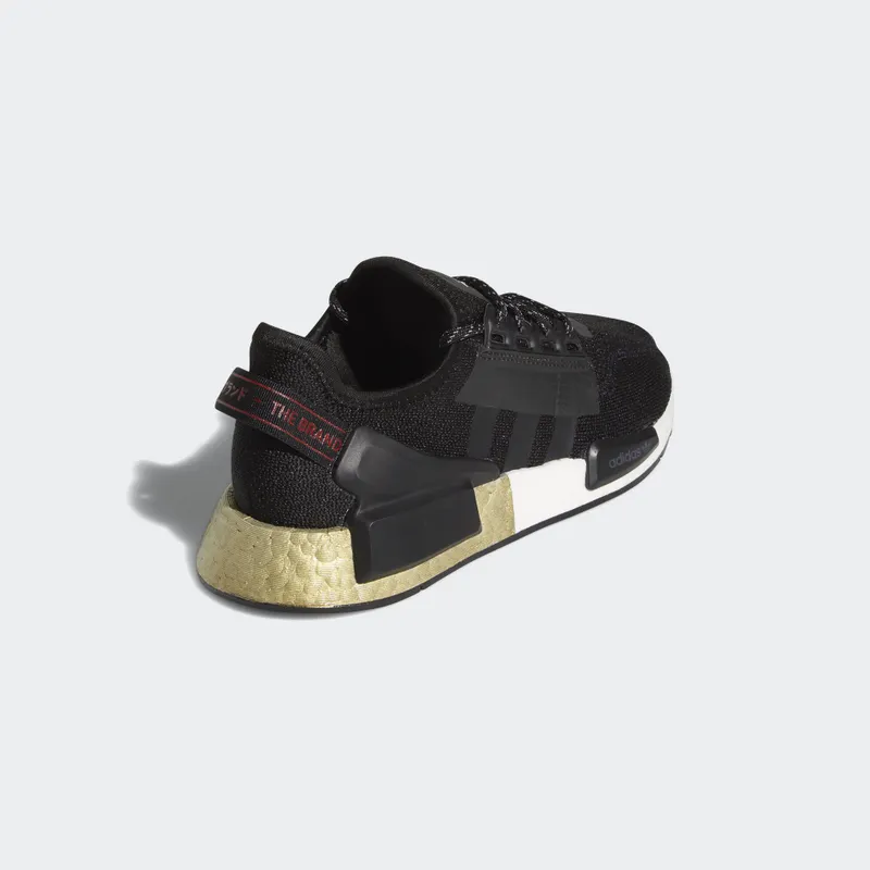 adidas NMD V2 Core Black Gold Metallic (Youth) (FW8048)