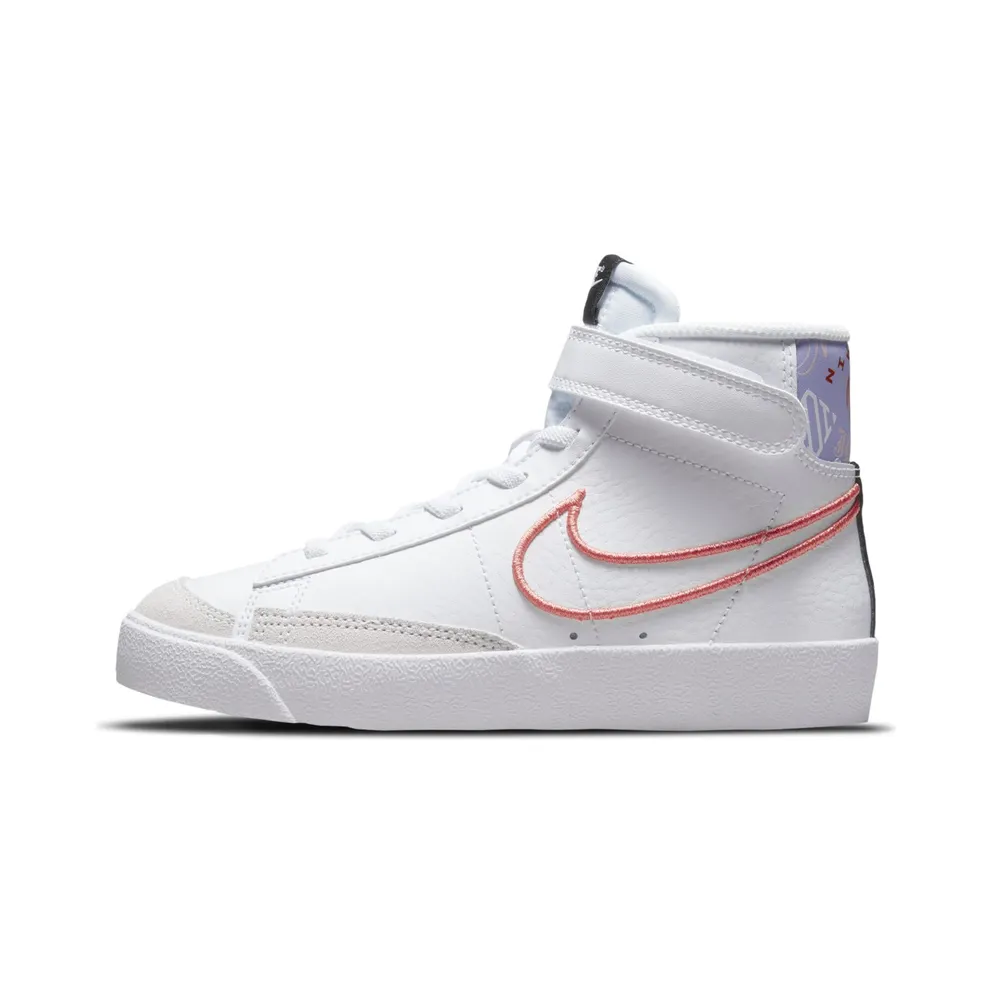 Nike Blazer Mid ’77 SE “White / Purple Pulse / Pink Foam / Magic Ember” (DJ0266-100)