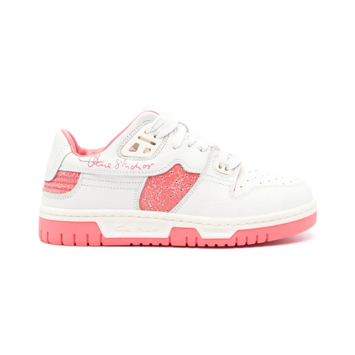 Acne Studios Leren met gebarsten effect “White” (AD0704)