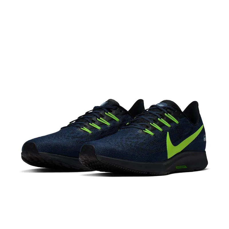 Nike Air Zoom Pegasus 36 Seattle Seahawks College Navy/Black-Action Green (CI1947-400)