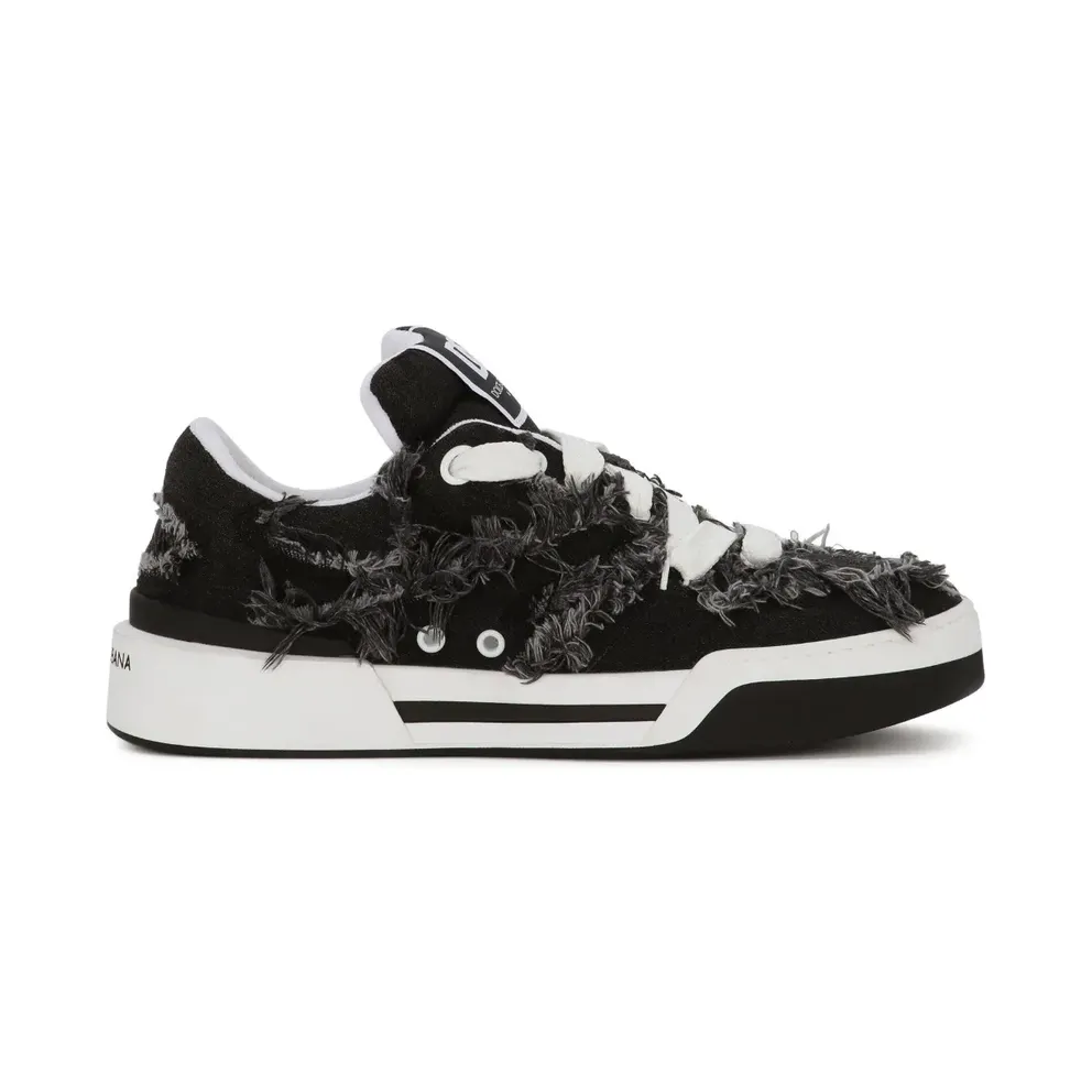 Dolce & Gabbana New Roma sneakers met franje – Schwarz (CS2211AQ257)