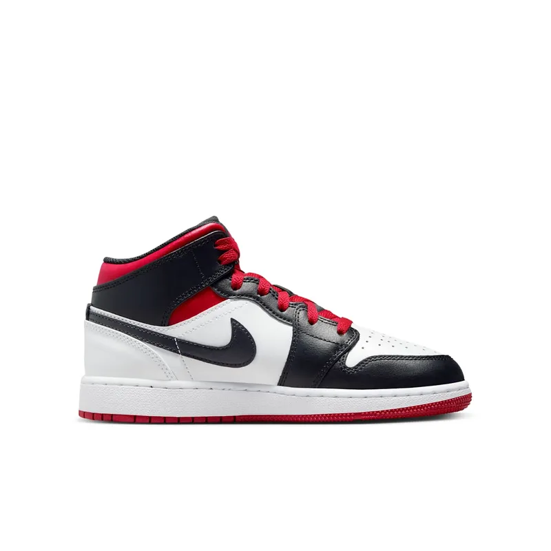 Air Jordan 1 Mid GS “Gym Red Black Toe” (DQ8423-106)