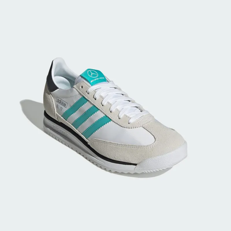 Adidas SL 72 RS MERCEDES Shoes Cloud White / Core Black / Silver Metallic (JQ1781)