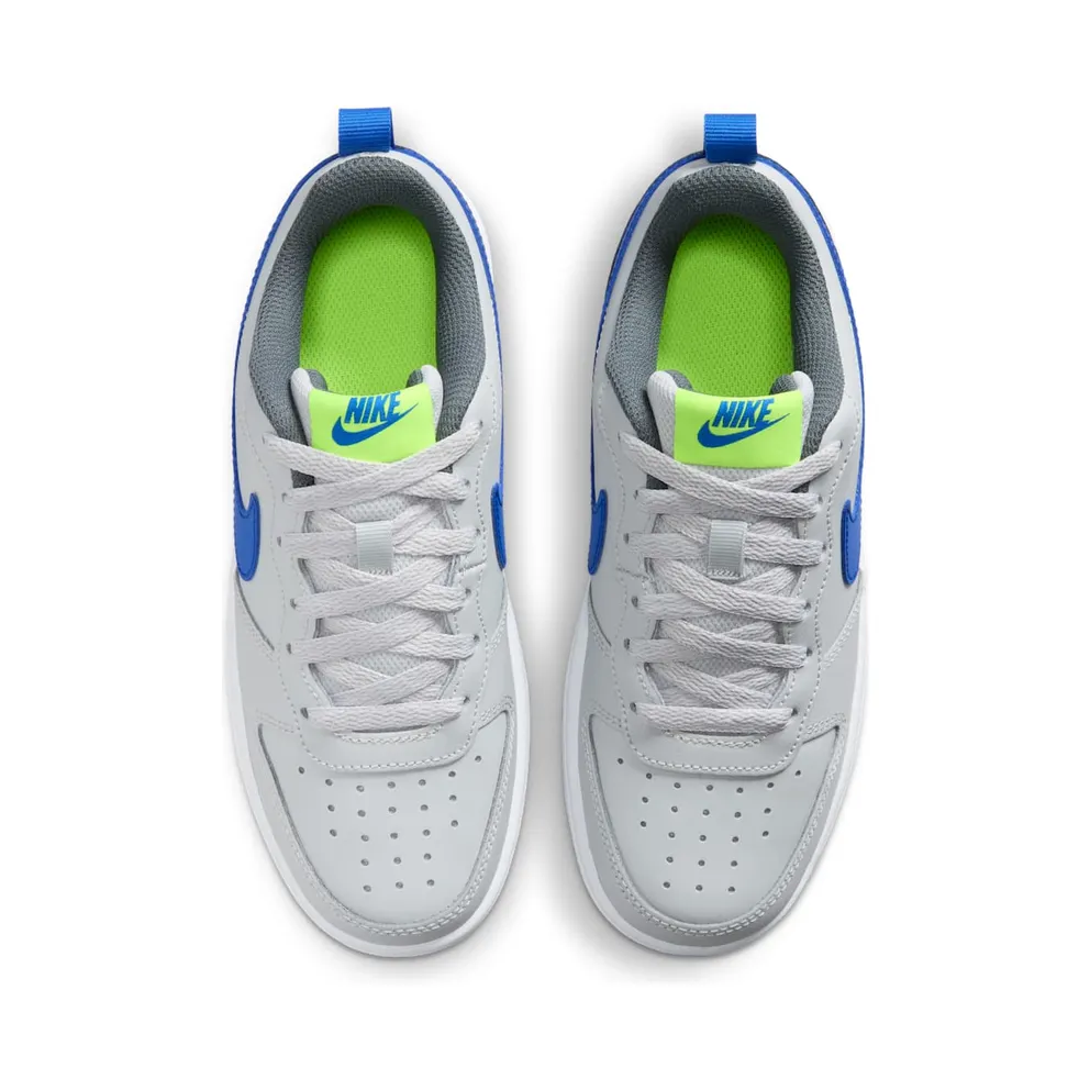 Nike Court Borough Low 2 Grey Fog Game Royal (GS) (BQ5448-012)