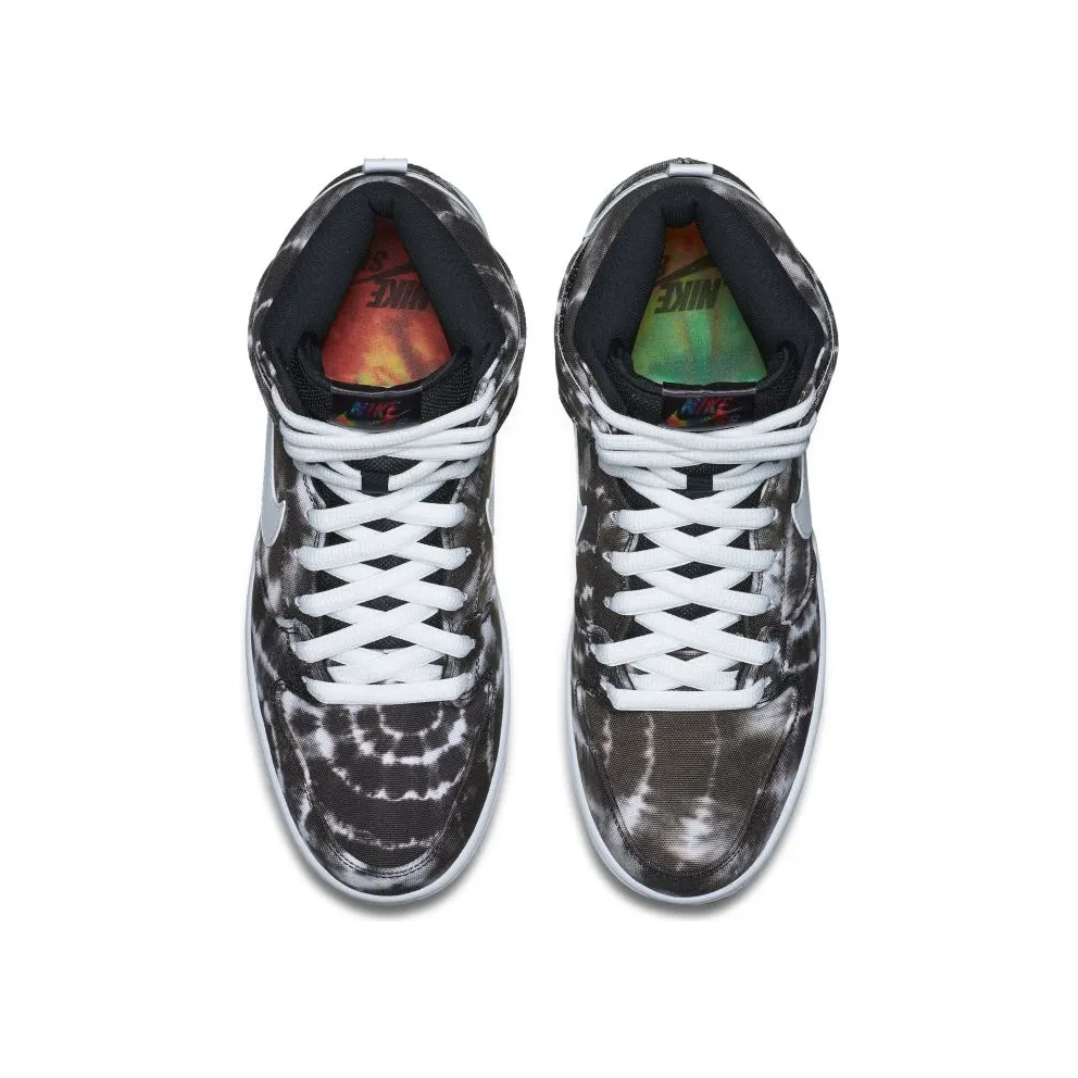 Nike Dunk SB High Tie Dye Black Black/White-White (313171-023)