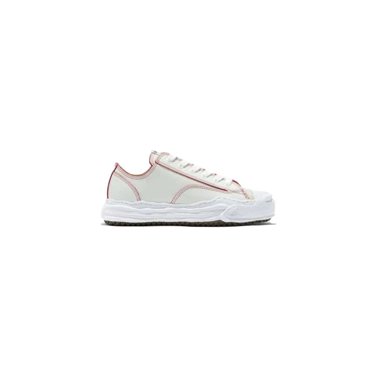 Maison Mihara Yasuhiro Hank OG Sole Red Line Leather Low White (A11FW718)