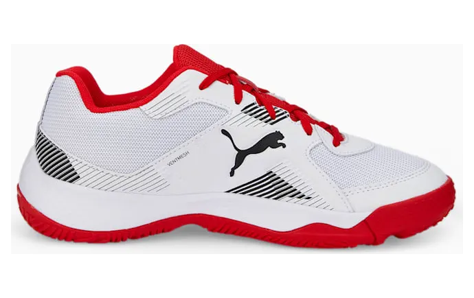 Puma Solarflash II Indoor Sports Shoes Youth Wit/Zwart/Rood (106883-04)