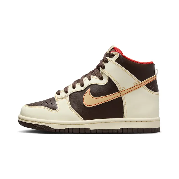 Nike Dunk High “Baroque Brown / Coconut Milk / Mystic Red / Sesame” (DB2179-200)