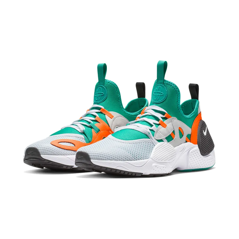 Nike Huarache Edge Sneaker of the Gods White/White-Clear Emerald-Total Orange (BQ5206-100)
