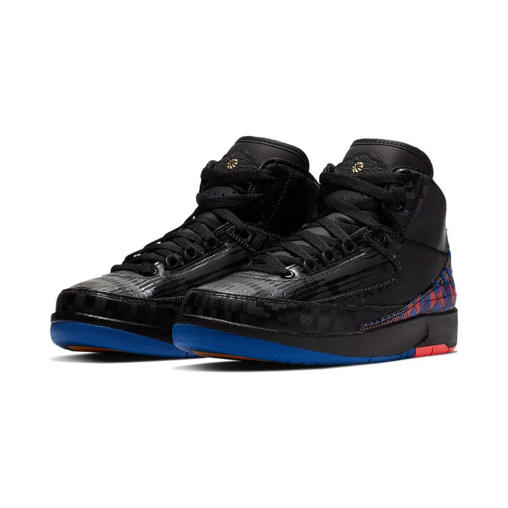 Jordan 2 Retro Black History Month 2019 (GS) Black/Metallic Gold-Black-Hyper Cobalt (CI2972-007)