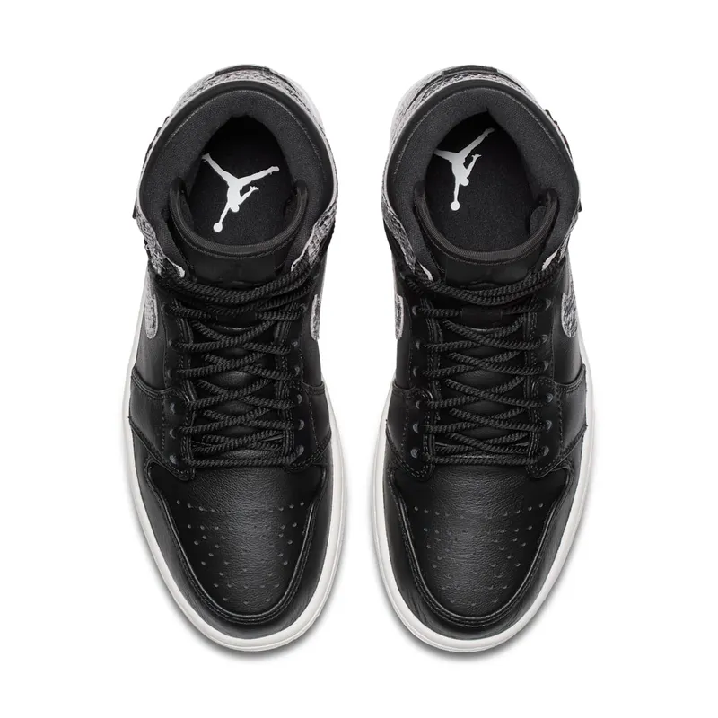 Jordan 1 Retro High Black Snake (W) Black/Black-Phantom (AH7389-014)