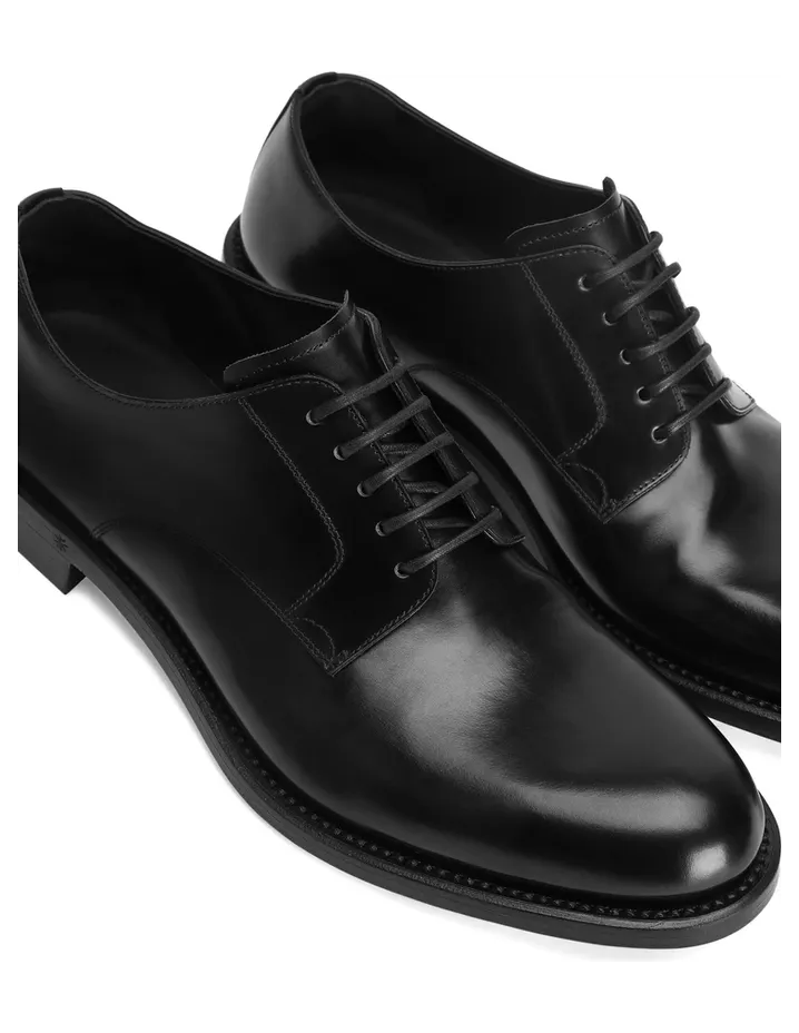 Dolce & Gabbana Brushed Lace-up Derby “Black” (A10879 A1203 80999) (4)